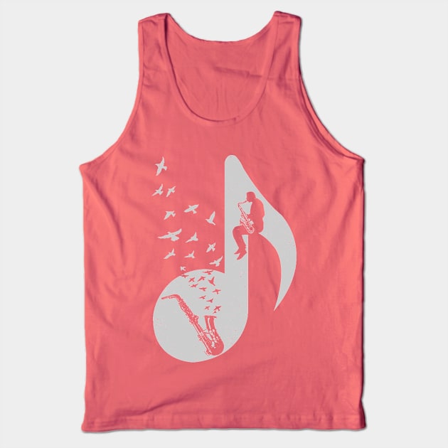 Musical - Saxophone Tank Top by barmalisiRTB